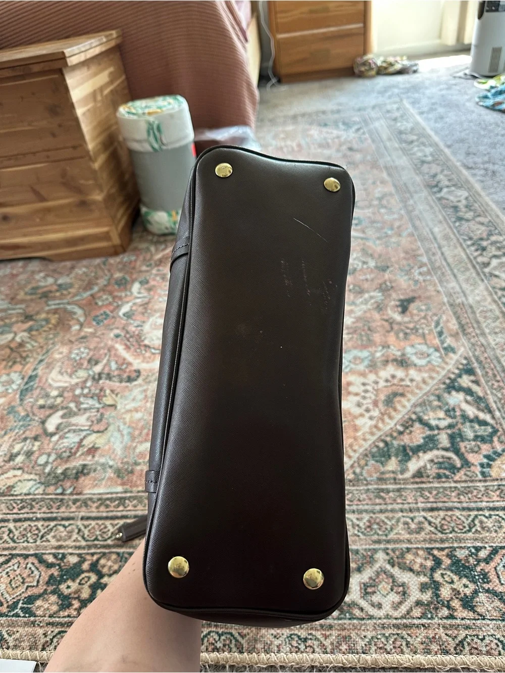 Vintage Coach Brown Leather Purse